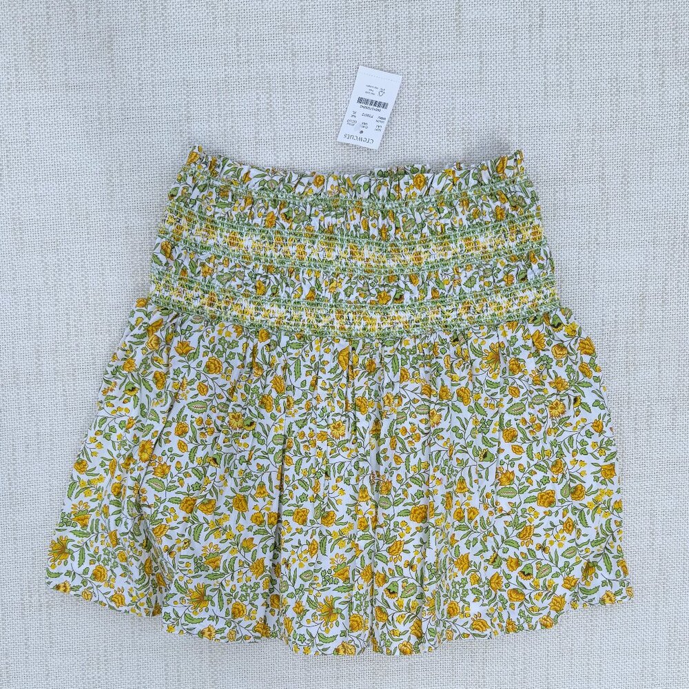 NWT Crewcuts Kid's Skirt Yellow Floral Size XL / 14